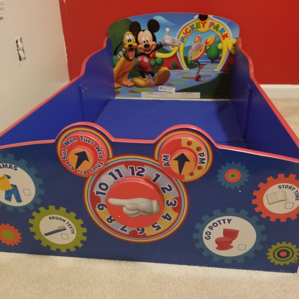 mickey mouse toddler bed
